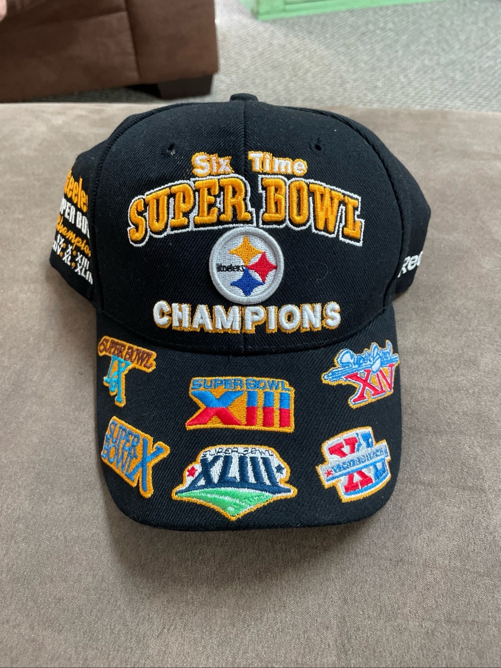 RARE 6 time Super Bowl Steelers Hat champions NFL Cap
